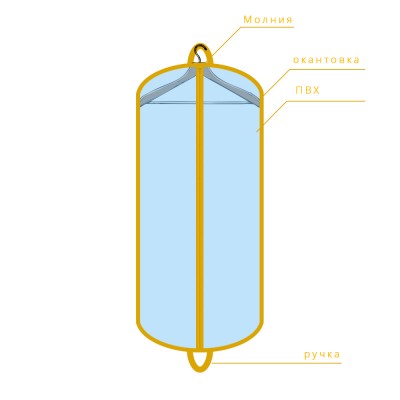 Плоский чехол для одежды, арт. 113