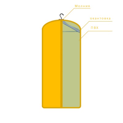 Плоский чехол для одежды, арт. 051